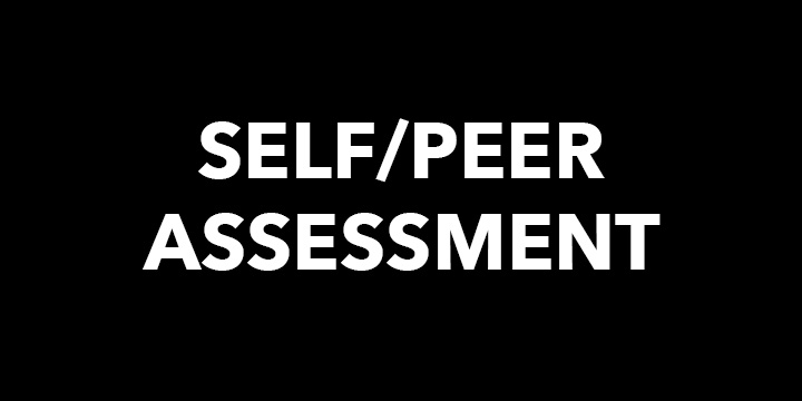 Self and Peer Assessment section, black button
