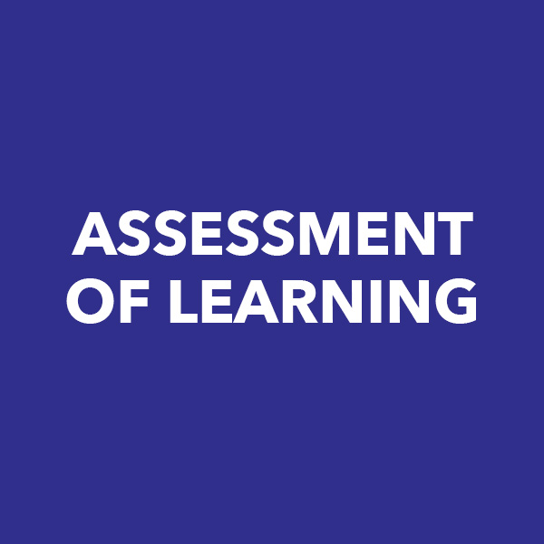 Assessment of Learning purple button