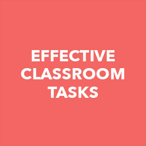 Effective Classroom Tasks pink button